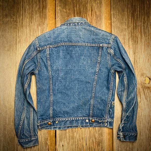 1960s GWG Kings Denim Trucker Jacket Made in Canada Size 16 - Picture 3 of 8